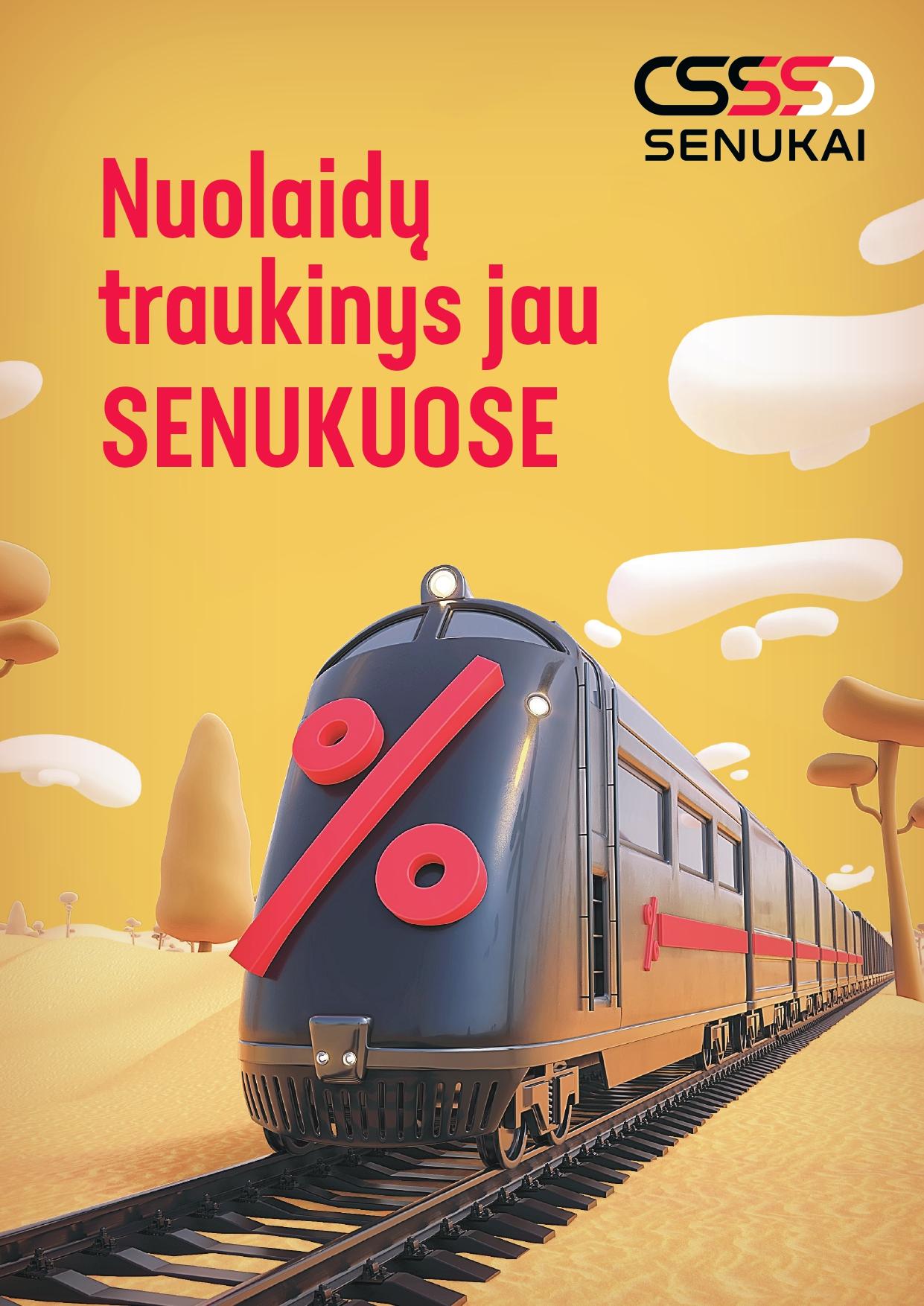 Prekės ženklas: Nuolaidų traukinys jau SENUKUOSE